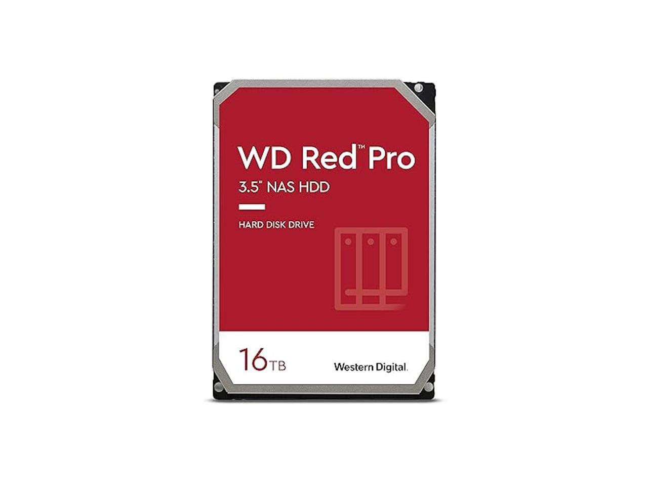 Western Digital 16TB WD Red Pro NAS Internal Hard Drive HDD - 7200