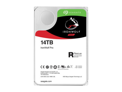 Seagate IronWolf Pro 14TB NAS Hard Drive 7200 RPM 256MB Cache CMR SATA 6.0Gb/s 3.5" Internal HDD ST14000NE0008 - OEM