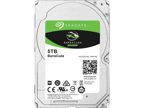 Seagate 5TB BarraCuda 5400 RPM 128MB Cache SATA 6.0Gb/s 2.5" 15mm Laptop Internal Hard Drive ST5000LM000