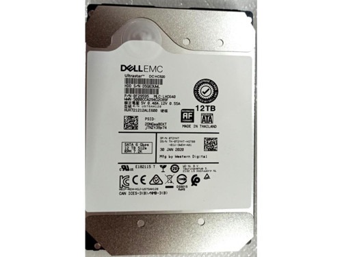 HUH721212ALE600 DELL 12TB 7.2K SATA 6Gb/s 512e 3.5'' HDD WITH R TRAY *** 0T2YHT ***