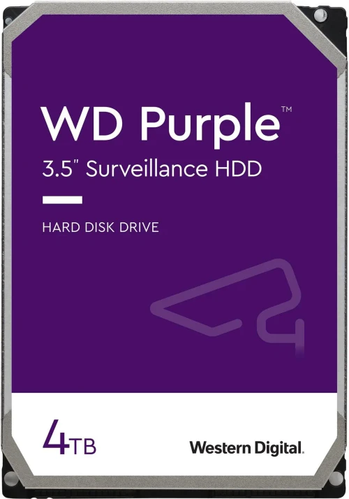 Western Digital WD40PURZ Purple 4TB Surveillance Hard Drive - 5400