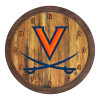 Virginia Cavaliers: "Faux" Barrel Top Wall Clock
