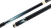 Predator LE True Splice 16 Pool Cue - Ebony with Blue/Teal Points - Leather Wrap (Comes with your choice of 12.4 or 11.8 REVO Radial Shaft)
