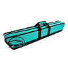 Predator Roadline Soft Pool Cue Case with Double Straps - Teal/Black 4x8