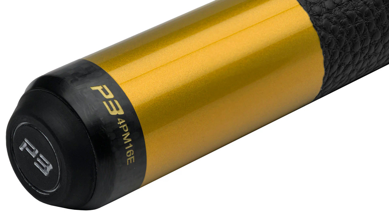 Predator P3 Gold Pool Cue - Leather Luxe Wrap (WITH 12.4 REVO UNI
