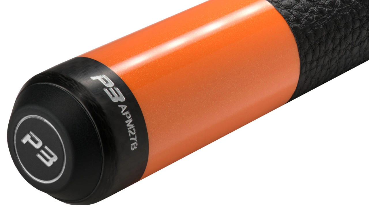 Predator Flare Orange P3 Cue - Leather Luxe Wrap (with 11.8 REVO