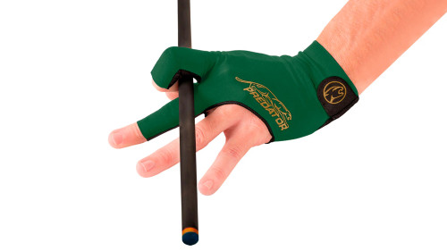 Predator Second Skin Billiard Glove - Green/Gold - Left Hand (L/XL)