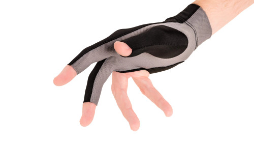 Predator Second Skin Black/Grey Billiard Glove - Right Hand (L/XL)