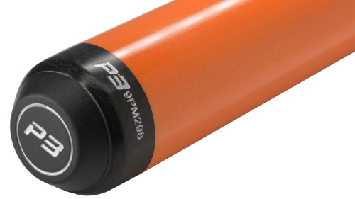 Predator Flare Orange P3 Cue - Leather Luxe Wrap (with 11.8 REVO