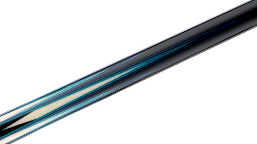Predator LE True Splice 16 Pool Cue - Ebony with Blue/Teal Points - Leather Wrap (Comes with your choice of 12.4 or 11.8 REVO Radial Shaft)