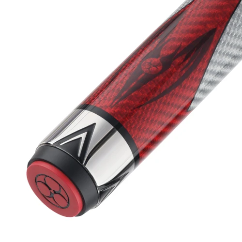 Poison Maelith Pool Cue with 12.4mm Carbon Fiber Shaft – NW – Grey/Red