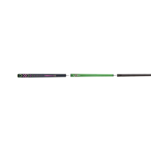 Poison VX Jump/Break Cue with Venom Carbon Fiber Shaft - Green/Pink