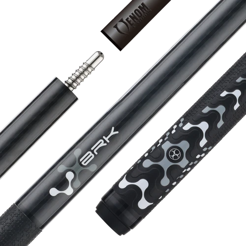 Poison VX Break Cue with Venom Carbon Fiber Shaft - Black/Gray