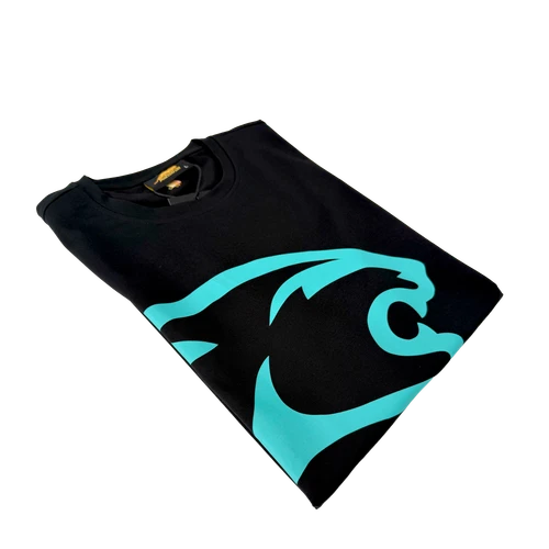 Predator Black/Teal Cat Head T-Shirt