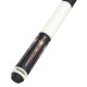 Energy By Players Matte White/Black With Thuya Burl Cue With Black Linen Wrap