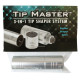 TipMaster 3 in 1 Aluminum Pool Cue Tip Tool - Silver