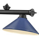 Cordon 3 Light 58 inch Matte Black Billiard Ceiling Light in Matte Black