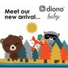 Diono Baby on the Move 2 Pack of Baby On Board Car Window Stickers with Suction Cups, Bright Yellow [Muti]