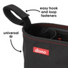 Diono Buggy Buddy® Universal Stroller Organizer With Cup Holders, Secure Attachment, Zippered Pockets, Safe & Secure [Black]