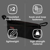 Diono Buggy Buddy® Universal Stroller Organizer With Cup Holders, Secure Attachment, Zippered Pockets, Safe & Secure [Black]