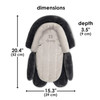 Diono Cuddle Soft 2-in-1 Baby Head Neck Body Support Pillow For Newborn Baby Super Soft Car Seat Insert Cushion, Perfect for Infant Car Seats, Convertible Car Seats, Strollers [Gray/Arctic]