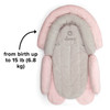 Diono Cuddle Soft 2-in-1 Baby Head Neck Body Support Pillow For Newborn Baby Super Soft Car Seat Insert Cushion, Perfect for Infant Car Seats, Convertible Car Seats, Strollers [Gray/Pink]