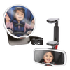 Diono Baby Car Mirror 2 Pack, Includes Easy View Safety Car Seat Mirror for Rear facing Infant & See Me Too Rear View Baby Mirror both Fully Adjustable With Wide Crystal Clear View, Shatterproof, Crash Tested [Silver]