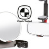 Diono Baby Car Mirror 2 Pack, Includes Easy View Safety Car Seat Mirror for Rear facing Infant & See Me Too Rear View Baby Mirror both Fully Adjustable With Wide Crystal Clear View, Shatterproof, Crash Tested [Silver]