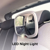 Diono Easy View® Plus Baby Car Mirror with Light, Safety Car Seat Mirror for Rear facing Infant with 360° Rotation, LED Night Light, Wide Crystal Clear View, Shatterproof, Crash Tested [Silver]