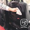 Diono Stow 'n Go® Car Back Seat Organizer for Kids, Kick Mat Back Seat Protector, With 7 Storage Pockets, 2 Drinks Holders, Water Resistant, Durable Material [Black]
