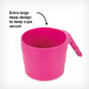 Diono XL Cup Holders for Radian and Everett NXT (Pack of 2) - Extra large deep design to keep drinks secure [Purple Plum]