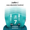 Easy adjust 7-position headrest [Blue Razz Ice]