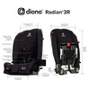 Radian® 3R® Dimensions [Black Jet]