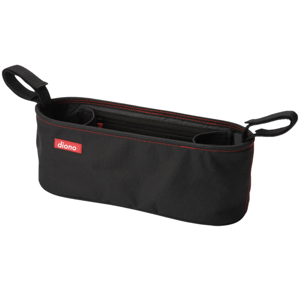Diono Buggy Buddy® Universal Stroller Organizer With Cup Holders, Secure Attachment, Zippered Pockets, Safe & Secure [Black]
