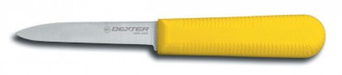 Dexter Russell Sani-Safe 3 1/4" Cooks Style Paring Knife Yellow Handle 15303Y S104Y-PCP (15303Y)