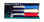 S104SC Dexter Sani-Safe 3 1/4" 3-pack of Scalloped parers in Red, White & Blue 15423