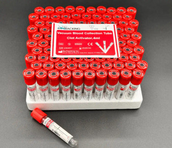 Red Top Blood Collection Tubes Box of 100