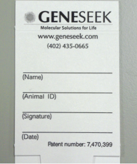 20- Blood Cards for Genetic Testing 