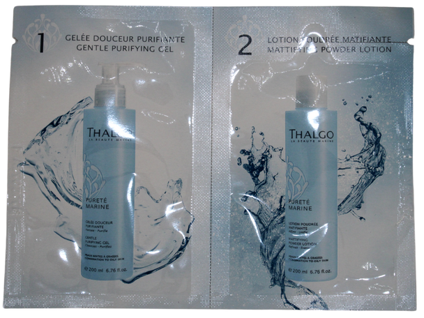 Gentle Purifying  Gel & Mattifying Powder Lotion - Sample - 10Pack - 1x 3ml 1x 2ml Sachet