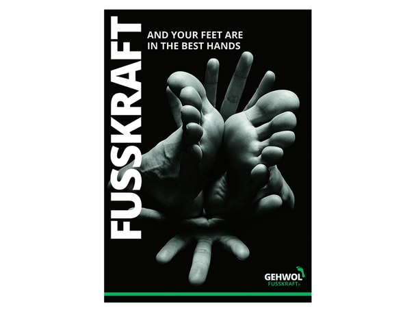 FUSSKRAFT - Poster - Your feet in best hands - EN - 20Case