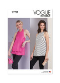 Vogue Patterns V1955 | Misses Tops | Front of Envelope
