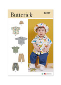 Butterick Babies' Shirts, T-Shirt, Pants and Hat | Front of Envelope