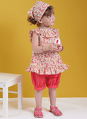 Butterick B6951 (PDF) | Toddlers' Dress, Tops, Shorts, Pants and Kerchief