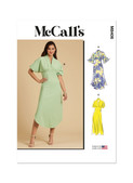 McCall's Misses' Dress with Sleeve and Hemline Variations | Front of Envelope