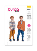 Burda Style BUR9234 | Burda Style Pattern 9234 Children's Jacket & Waistcoat/Vest | Front of Envelope