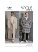 Vogue Patterns V1976 | Men's Coat in Two Lengths | Front of Envelope