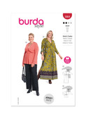 Burda Style BUR5864 | Burda Style Pattern 5864 Misses' Dress & Tunic Top | Front of Envelope