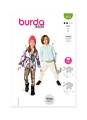 Burda Style BUR9237 | Burda Style Pattern 9237 Children's Blouson Top | Front of Envelope