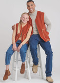 Simplicity S9860 | Children's, Teens' and Adults' Lined Vests for American Sewing Guild