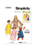 Simplicity S9868 | Aprons and Potholder | Front of Envelope